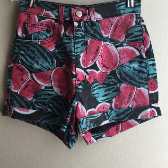 American Apparel Pants - American Apparel High Waisted Watermelon Short